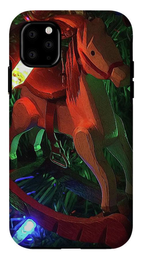 Christmas Rocking Horse - Phone Case