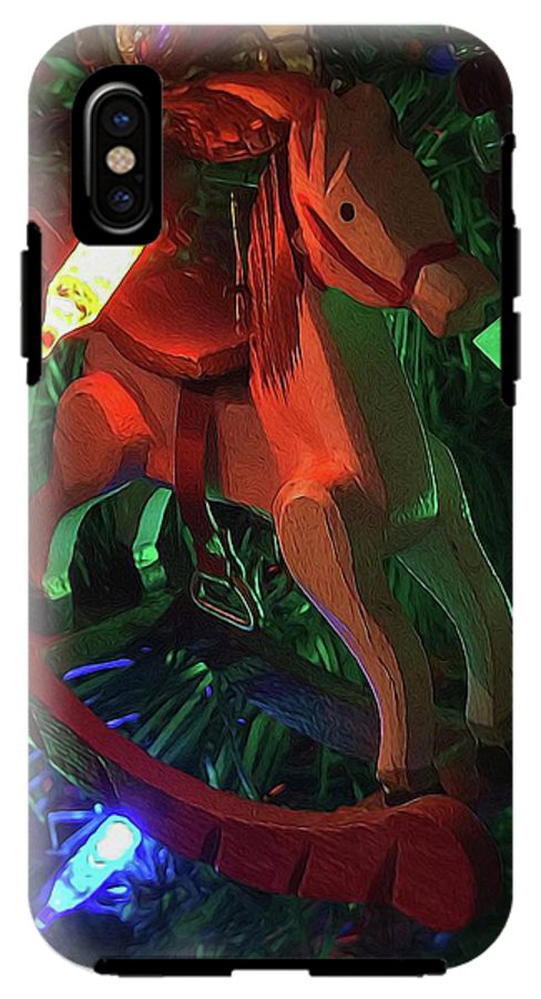 Christmas Rocking Horse - Phone Case