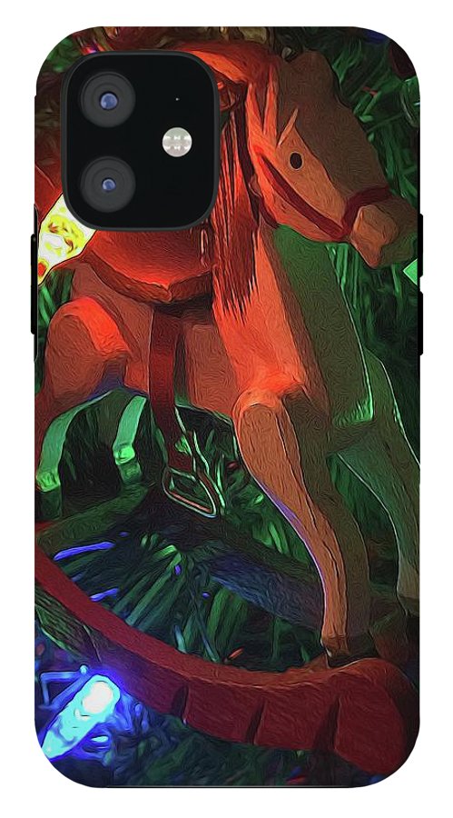 Christmas Rocking Horse - Phone Case