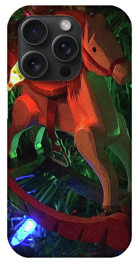 Christmas Rocking Horse - Phone Case