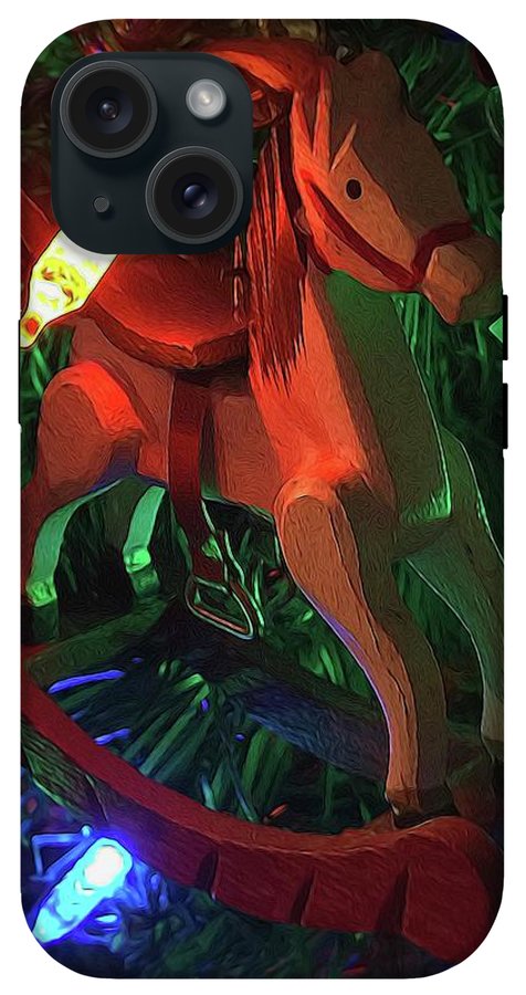 Christmas Rocking Horse - Phone Case