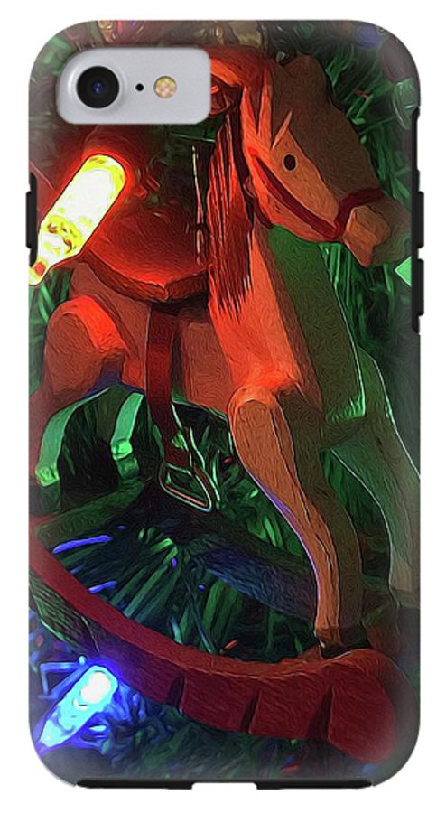Christmas Rocking Horse - Phone Case