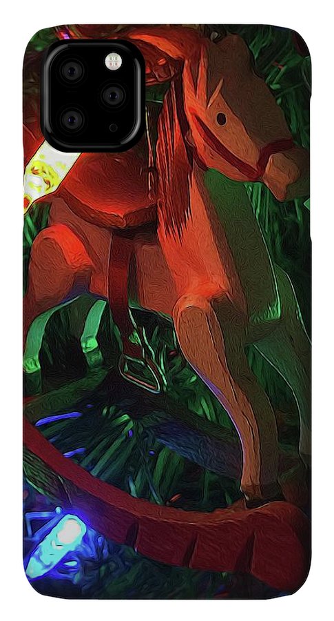Christmas Rocking Horse - Phone Case