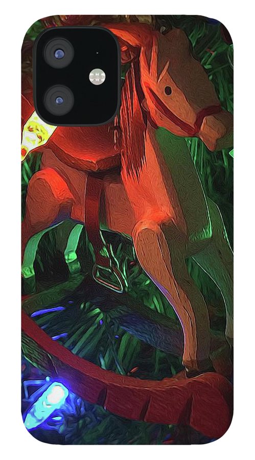 Christmas Rocking Horse - Phone Case