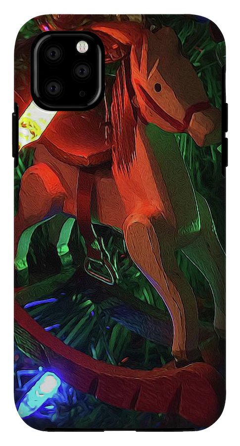 Christmas Rocking Horse - Phone Case