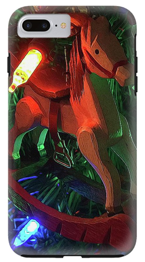 Christmas Rocking Horse - Phone Case