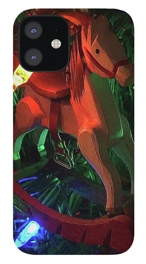 Christmas Rocking Horse - Phone Case