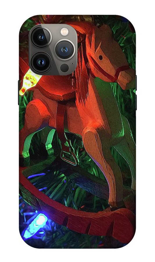 Christmas Rocking Horse - Phone Case