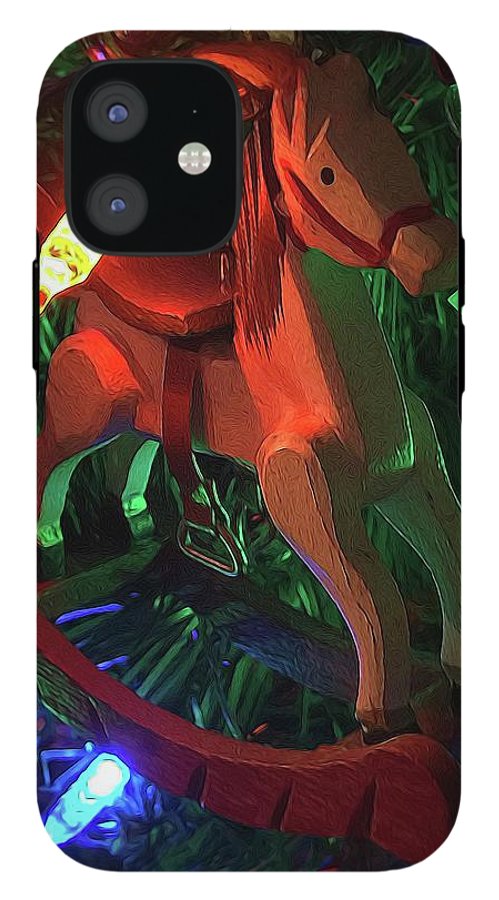 Christmas Rocking Horse - Phone Case