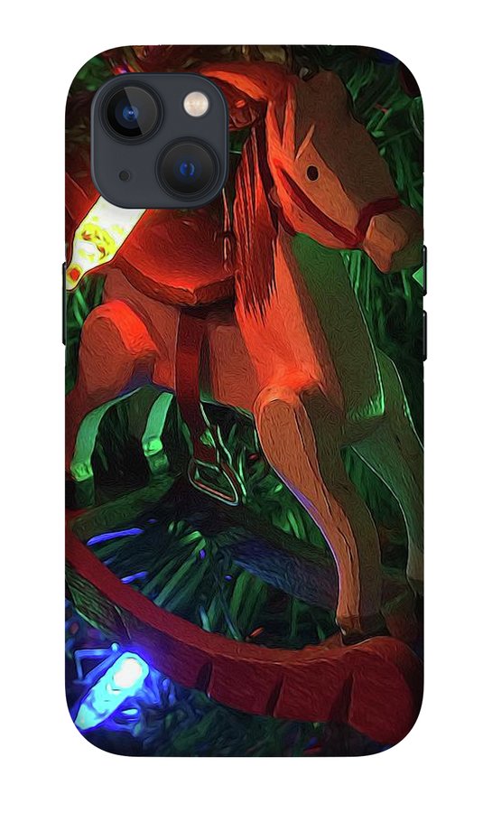 Christmas Rocking Horse - Phone Case