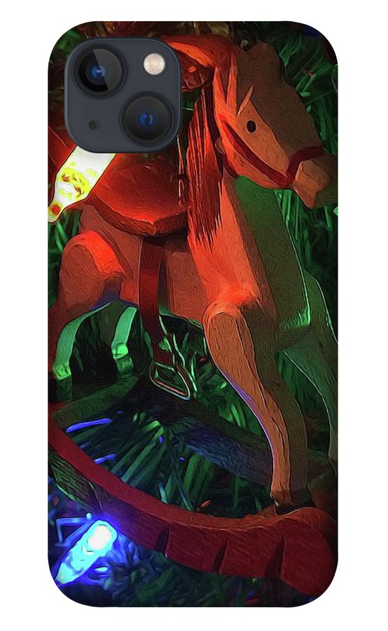 Christmas Rocking Horse - Phone Case