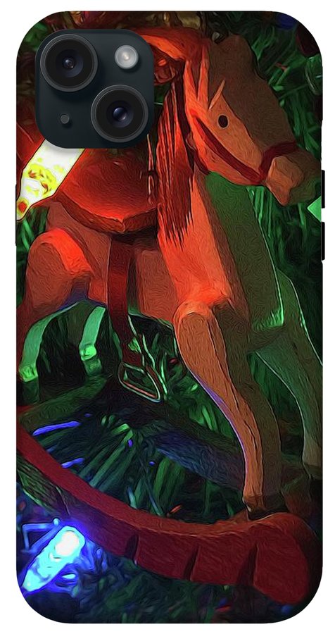 Christmas Rocking Horse - Phone Case