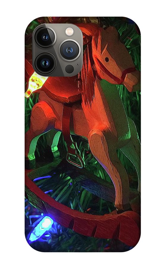 Christmas Rocking Horse - Phone Case