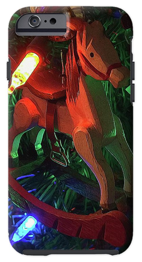 Christmas Rocking Horse - Phone Case