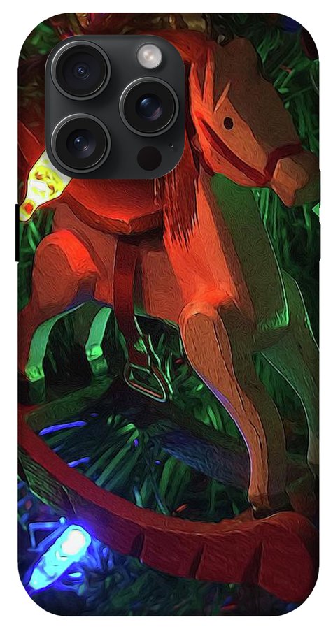 Christmas Rocking Horse - Phone Case