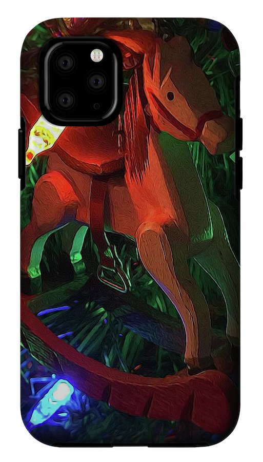 Christmas Rocking Horse - Phone Case