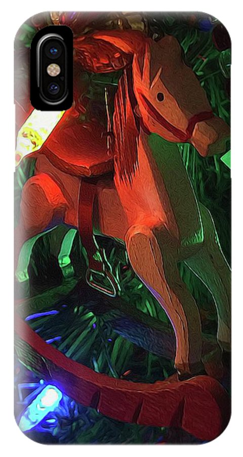 Christmas Rocking Horse - Phone Case