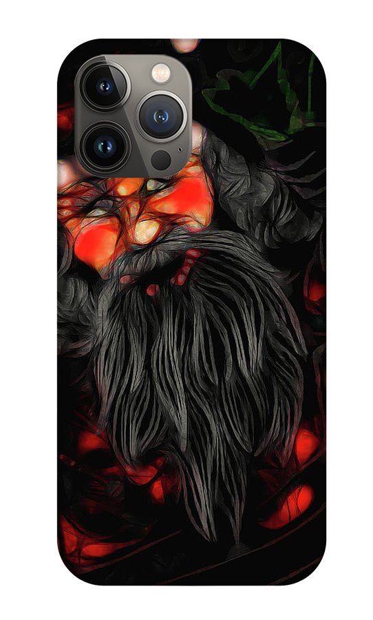 Christmas Santa Drawing - Phone Case