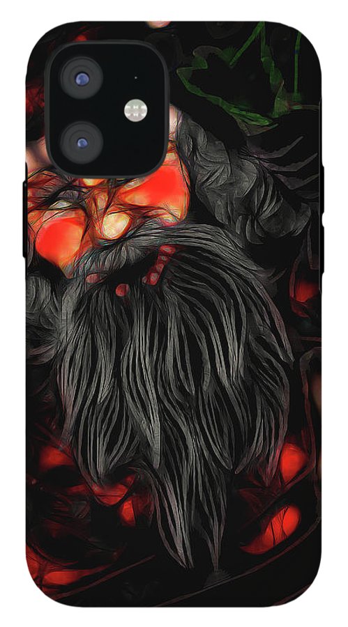 Christmas Santa Drawing - Phone Case