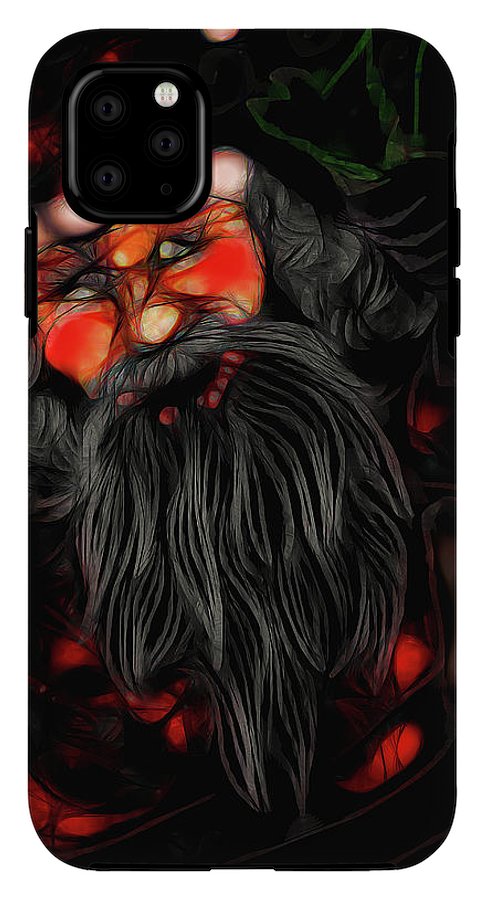 Christmas Santa Drawing - Phone Case