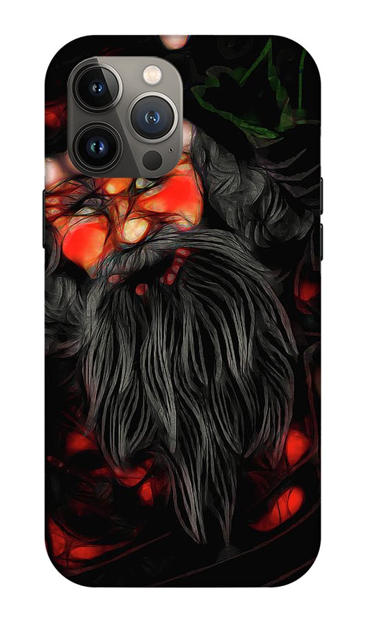 Christmas Santa Drawing - Phone Case
