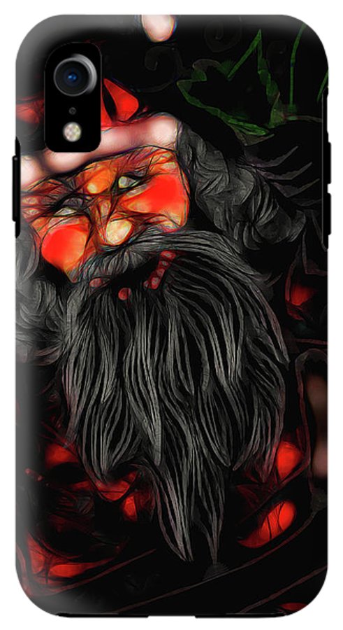 Christmas Santa Drawing - Phone Case