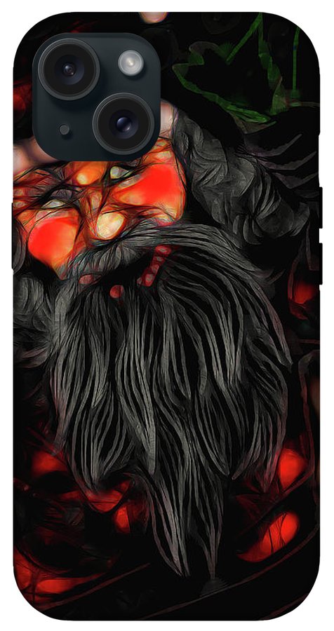 Christmas Santa Drawing - Phone Case