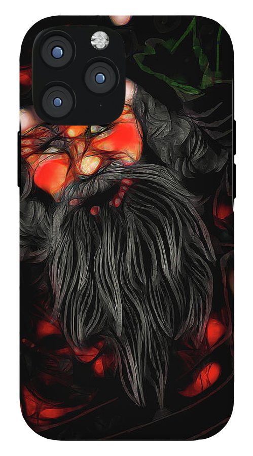 Christmas Santa Drawing - Phone Case