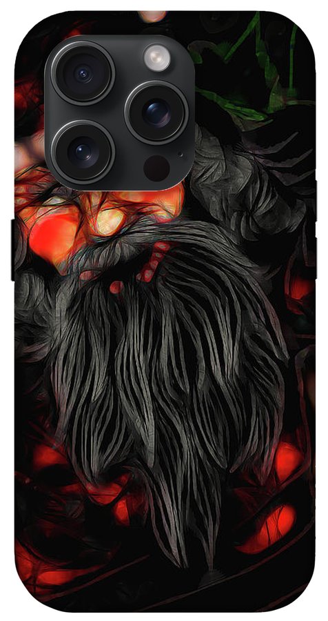 Christmas Santa Drawing - Phone Case