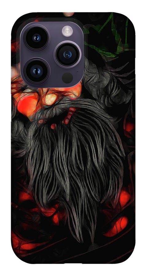 Christmas Santa Drawing - Phone Case