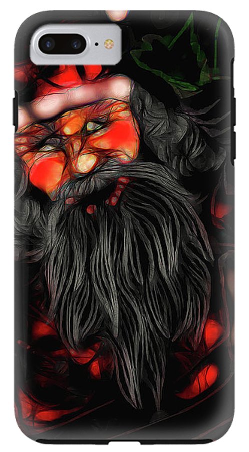 Christmas Santa Drawing - Phone Case