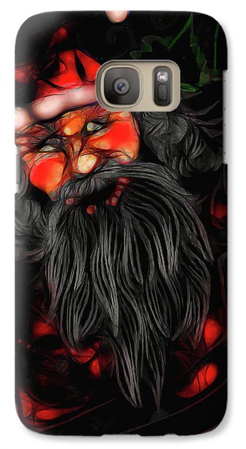Christmas Santa Drawing - Phone Case