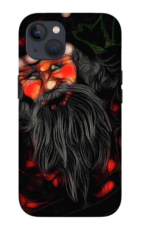 Christmas Santa Drawing - Phone Case