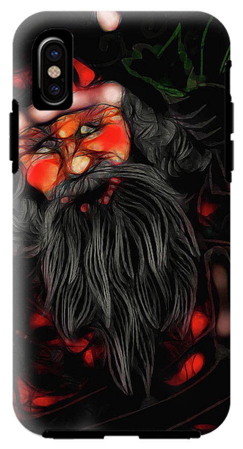 Christmas Santa Drawing - Phone Case