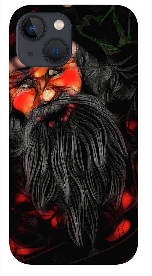 Christmas Santa Drawing - Phone Case