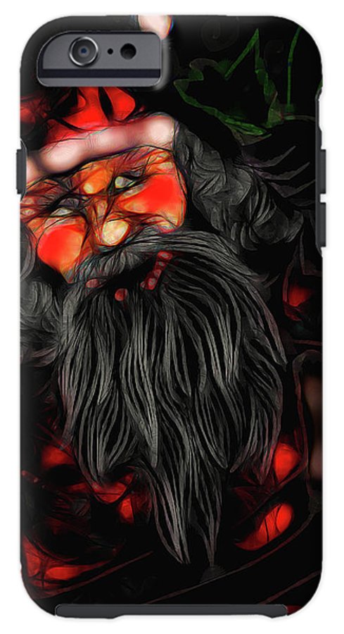 Christmas Santa Drawing - Phone Case