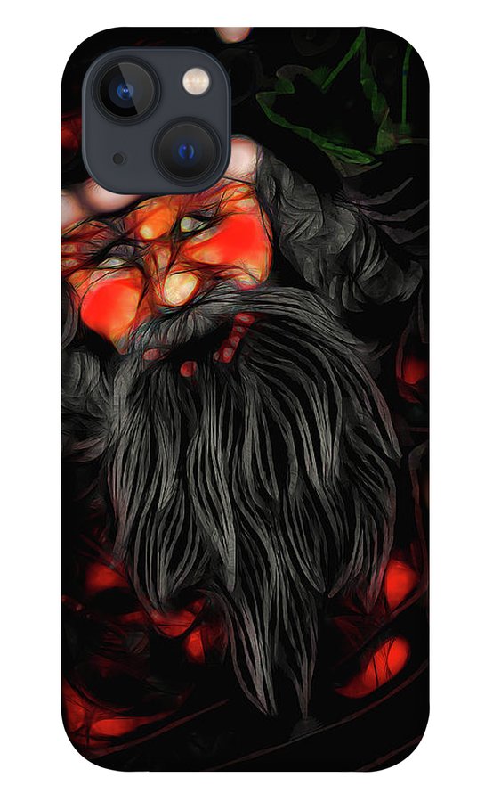 Christmas Santa Drawing - Phone Case