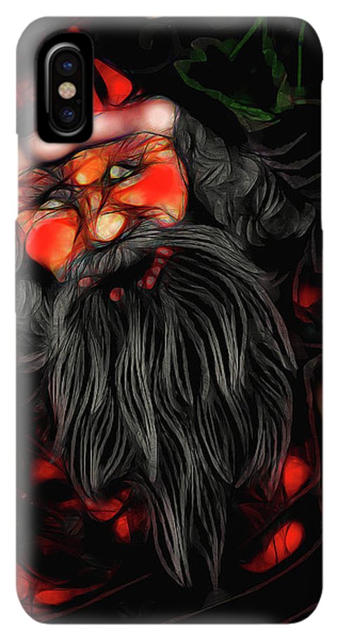 Christmas Santa Drawing - Phone Case
