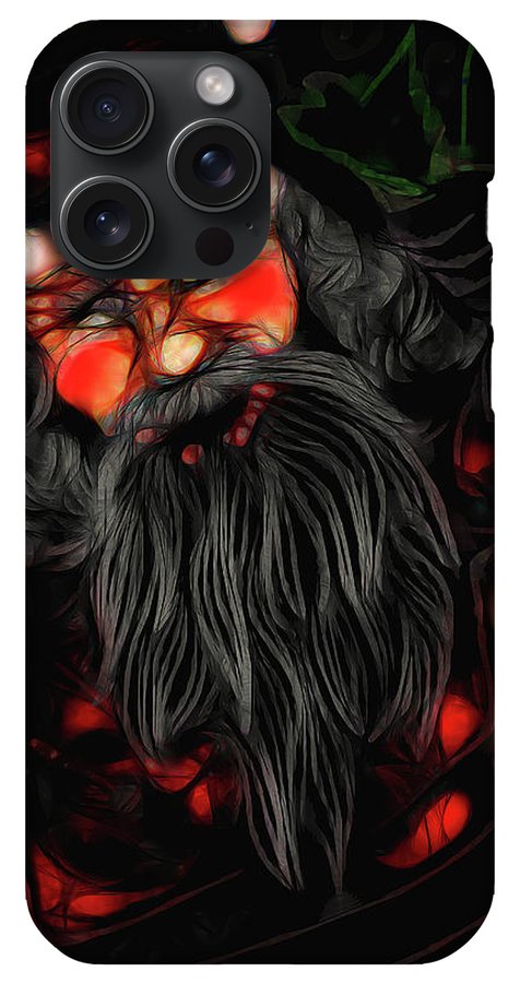 Christmas Santa Drawing - Phone Case