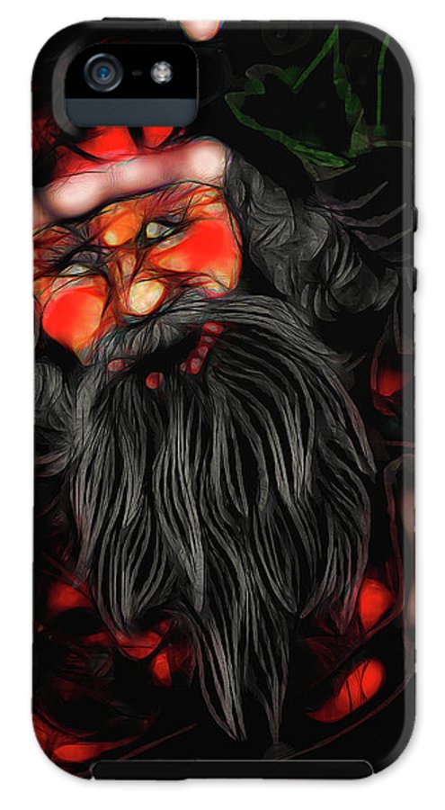 Christmas Santa Drawing - Phone Case