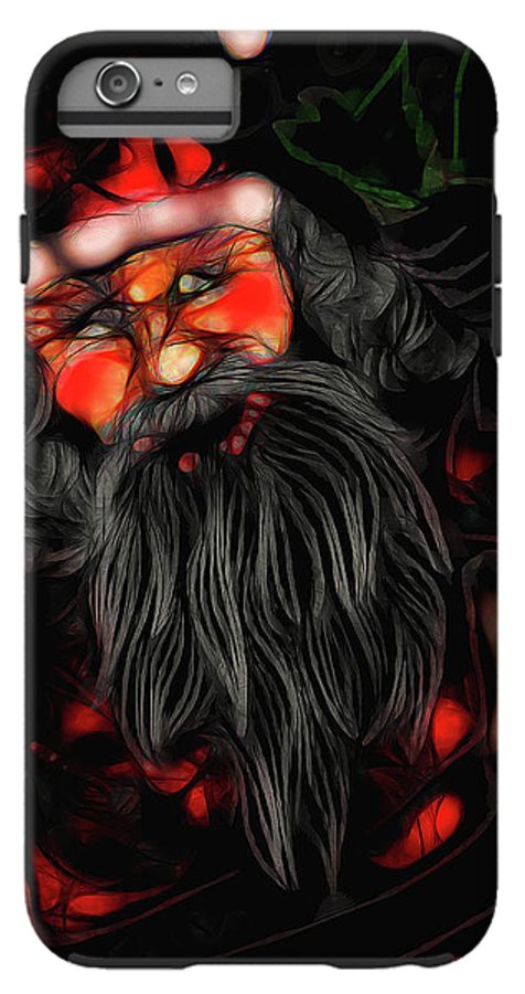Christmas Santa Drawing - Phone Case