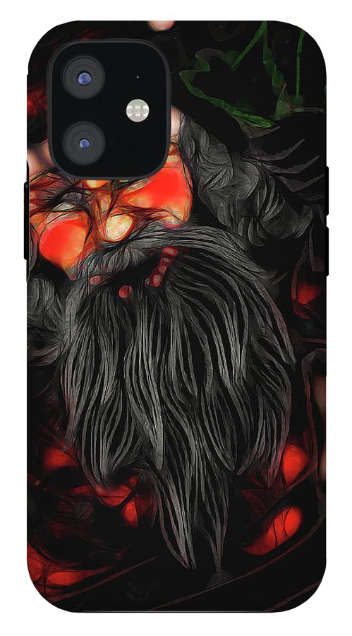 Christmas Santa Drawing - Phone Case