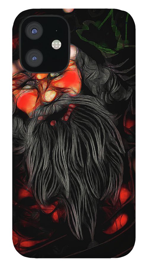 Christmas Santa Drawing - Phone Case
