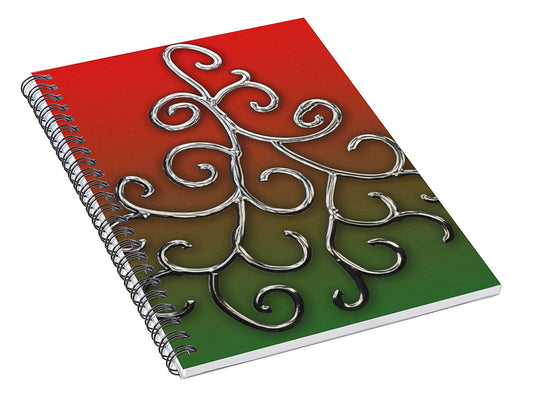 Chrome Christmas Tree - Spiral Notebook