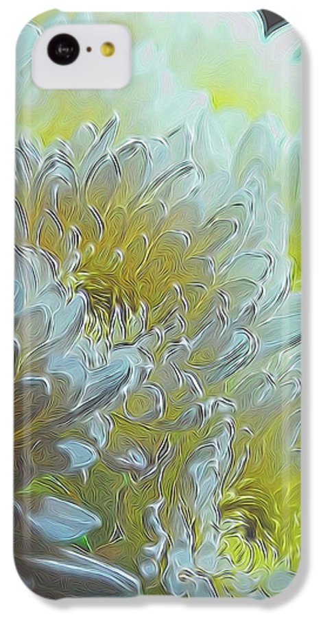 Chrysanthemums in White Light - Phone Case
