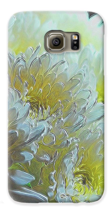 Chrysanthemums in White Light - Phone Case