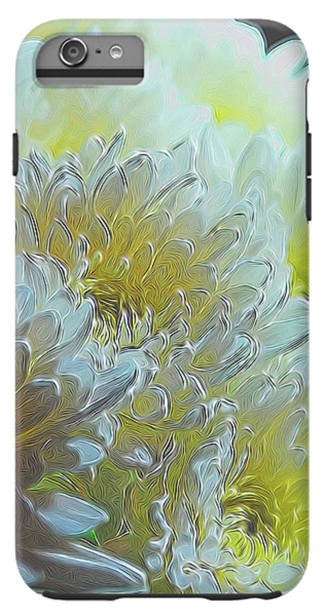 Chrysanthemums in White Light - Phone Case