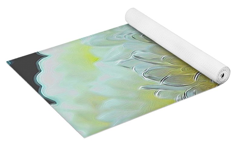 Chrysanthemums in White Light - Yoga Mat