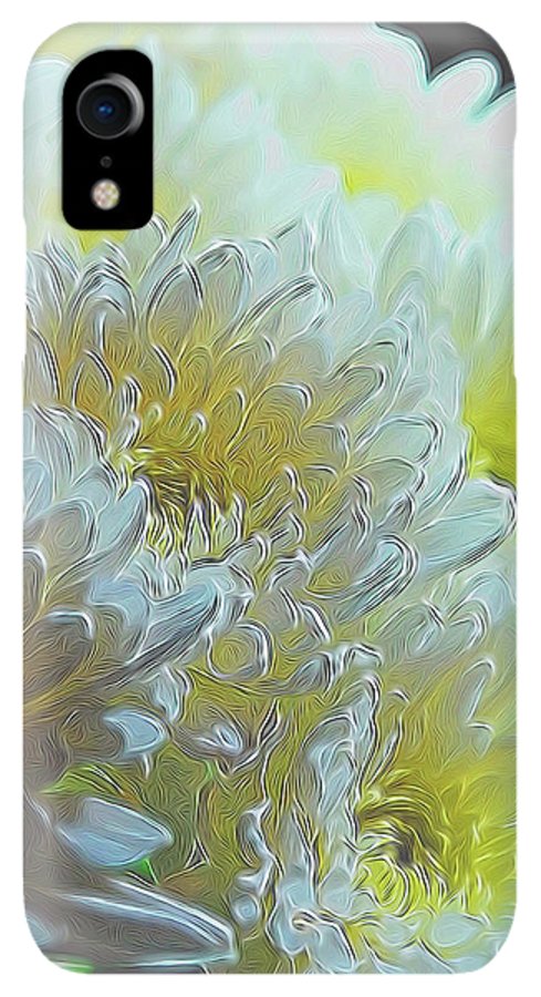 Chrysanthemums in White Light - Phone Case