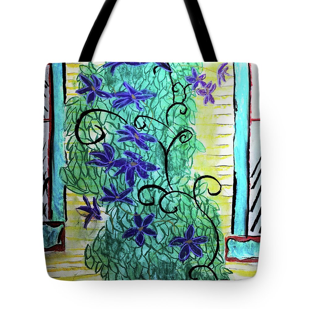 Climbing Purple Vines - Tote Bag